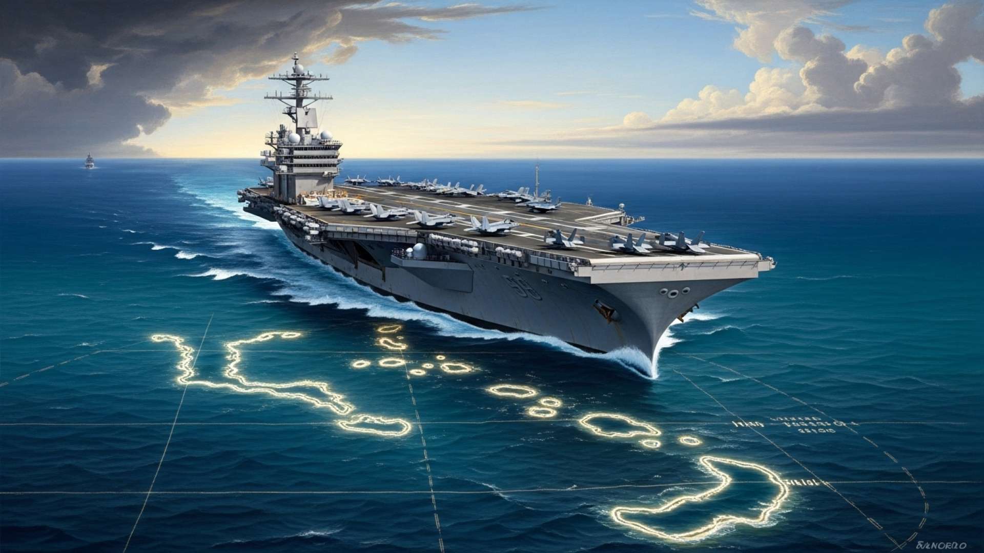 米国、カリブ海への空母配備で海軍力を誇示