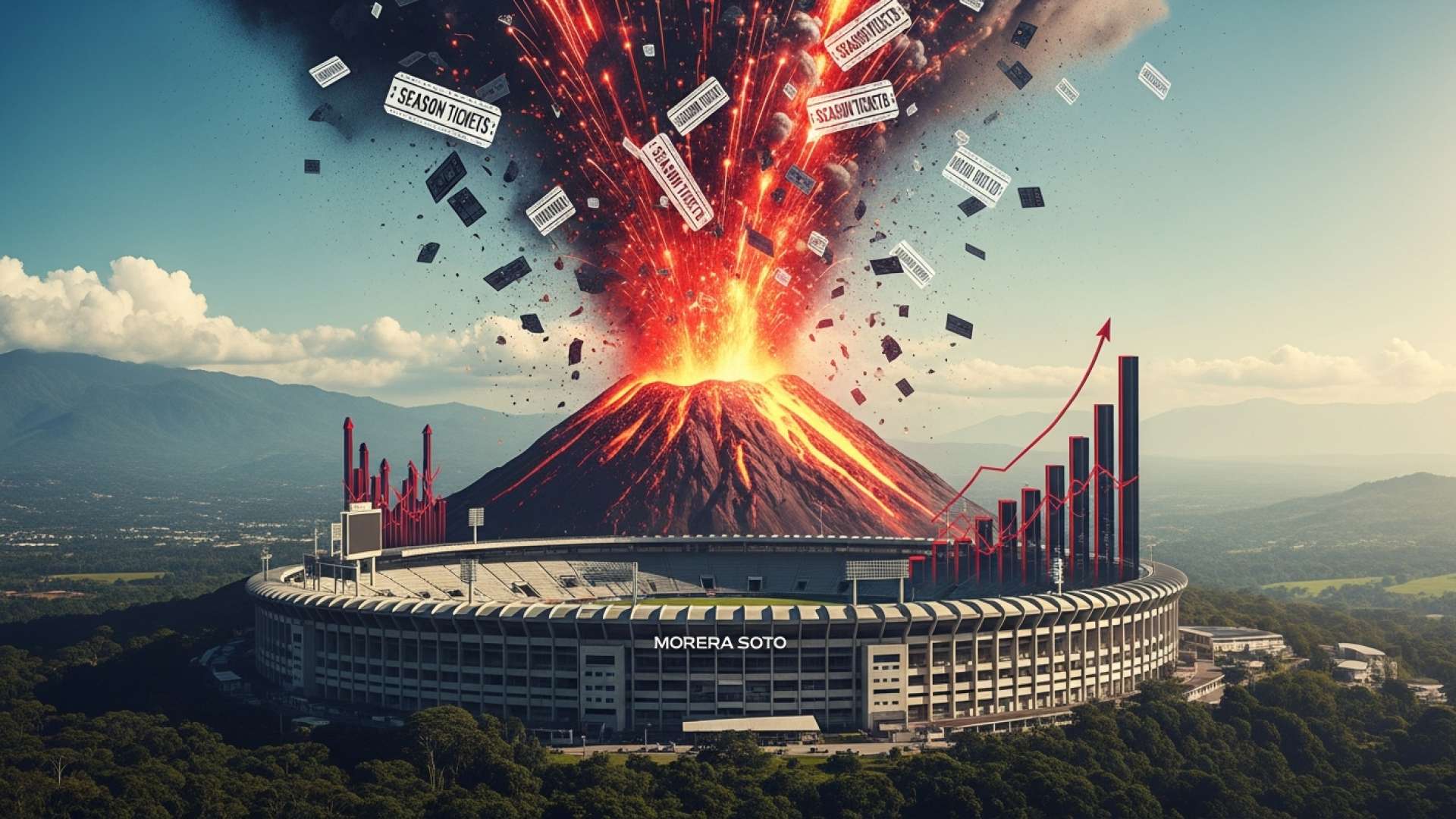 アラフエレンセスタジアムの全ての席が選手権への熱気で埋め尽くされる