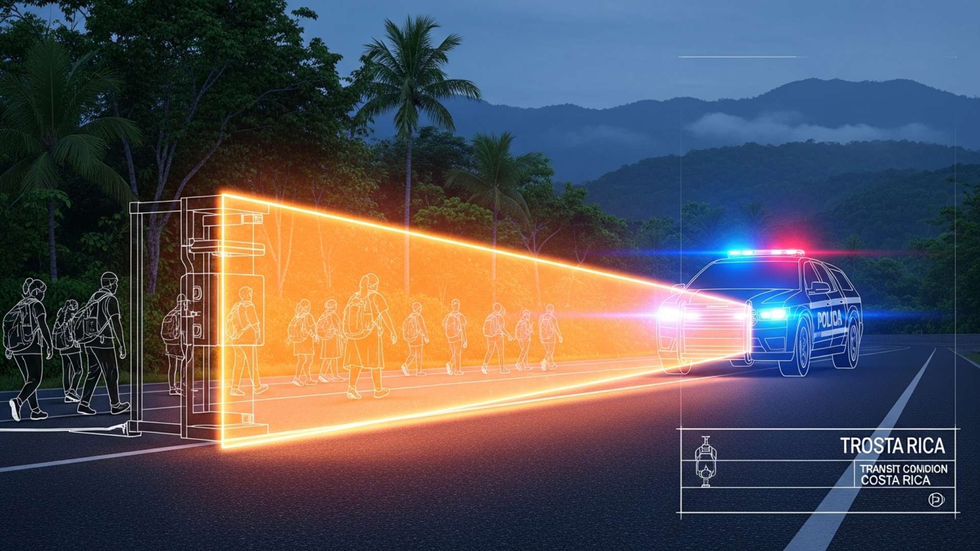 コスタリカの交通警察、カルタゴの早期巡礼者向けに安全キャンペーンを開始