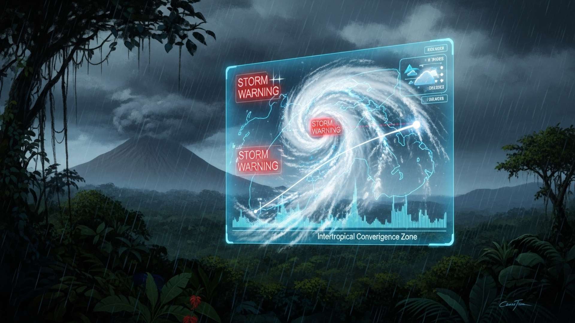 国立気象研究所、コスタリカ各地で広範囲の雨と嵐に警戒呼びかけ