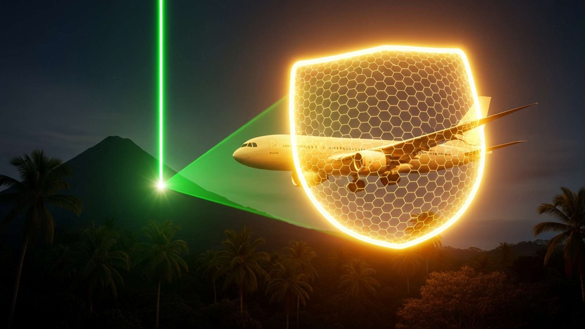 ジュアン・サンタマリア国際空港での航空機へのレーザー攻撃が過去最高に達する
